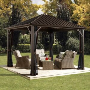 Sojag Dakota 10'x10' (3m x 3m) Hardtop Metal Gazebo