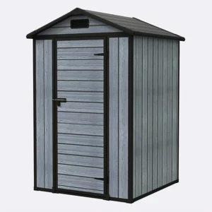 Pro-Tect 4'x4' Plastic Shed with Integral Floor - Wood Grain