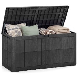 Pro-Tect 455 Litre Large Patio Deck Box - Black
