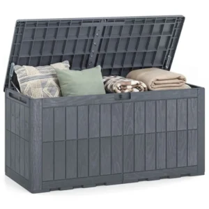 Pro-Tect 455 Litre Large Patio Deck Box - Grey