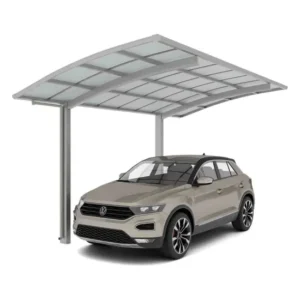 Ximax 16'x9' Metal Portoforte Carport (Series 60) - Stainless-Steel-Look
